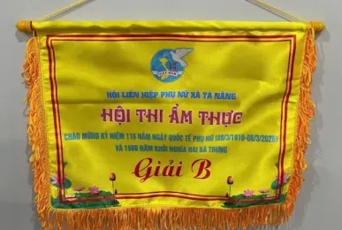 Cờ Lưu Niệm Dùng Để Trao Tặng Hình Chữ Nhật
