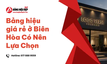 Bảng hiệu giá rẻ ở Biên Hòa Có Nên Lựa Chọn